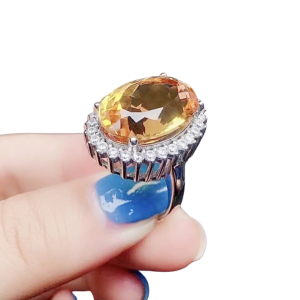 Dayana Anillo de Citrina Natural en Plata925