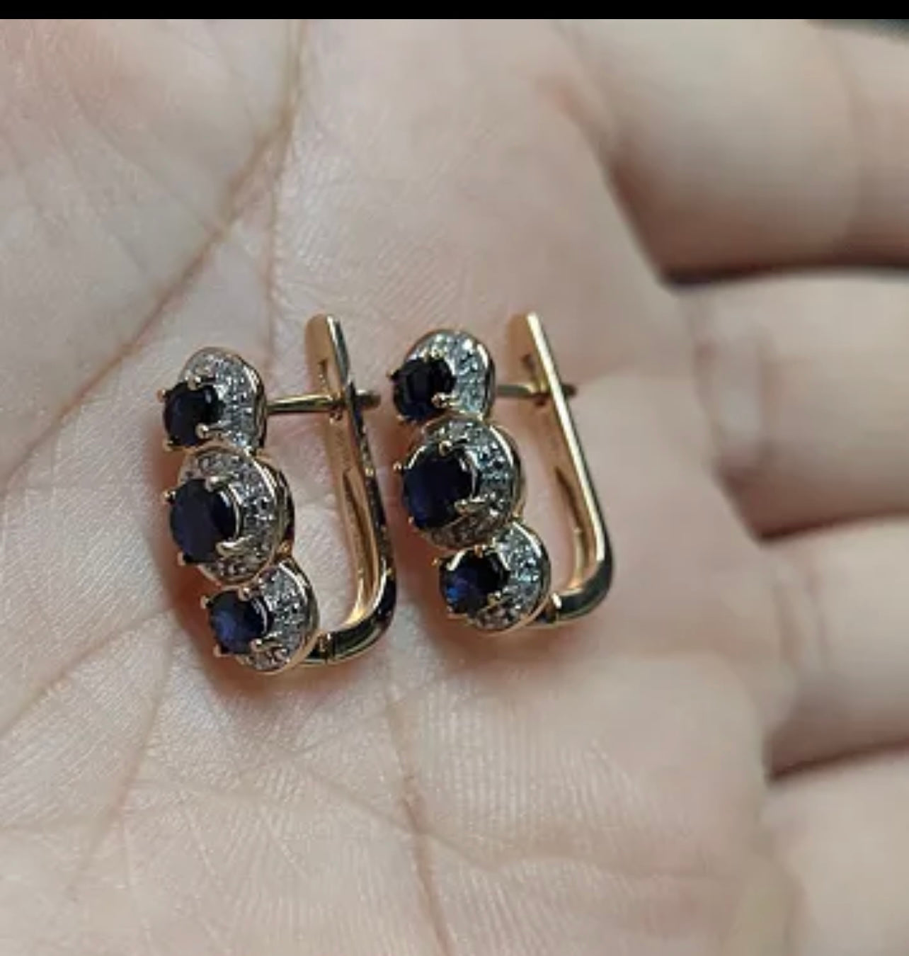 Joyería Fina, para toda ocasión, sisters jewelry, Just $16900.00! ShopAritos de oro con zafiros y diamantes now at Sister'sJewelrySister'sJewelry{TAGS