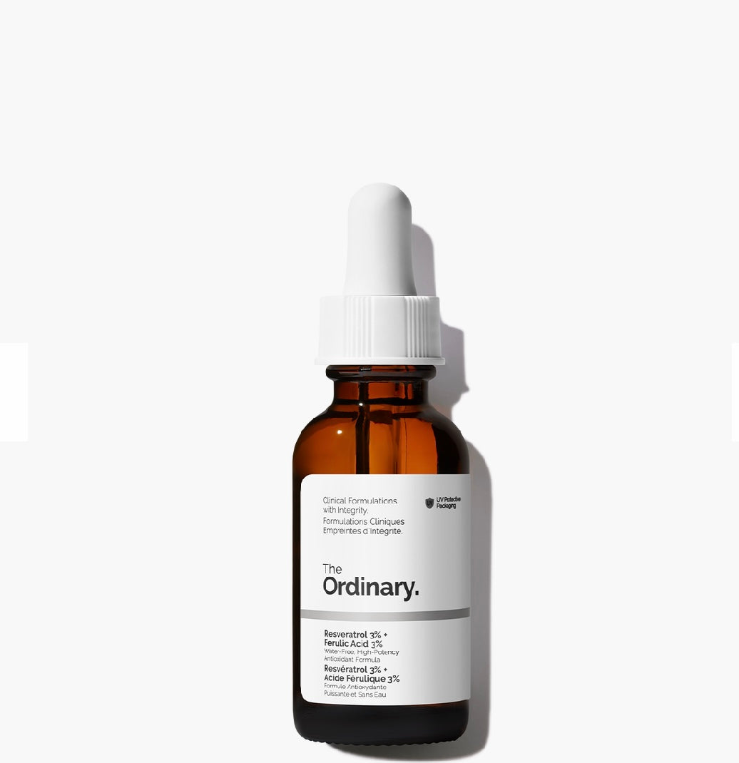 The Ordinary Resveratrol 3% + Ferulic Acid 3% | Sérum antioxidante Natural The Ordinary