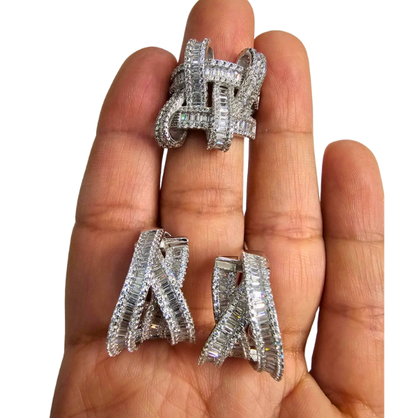 Débora Set de Aritos y Anillo en Plata 925