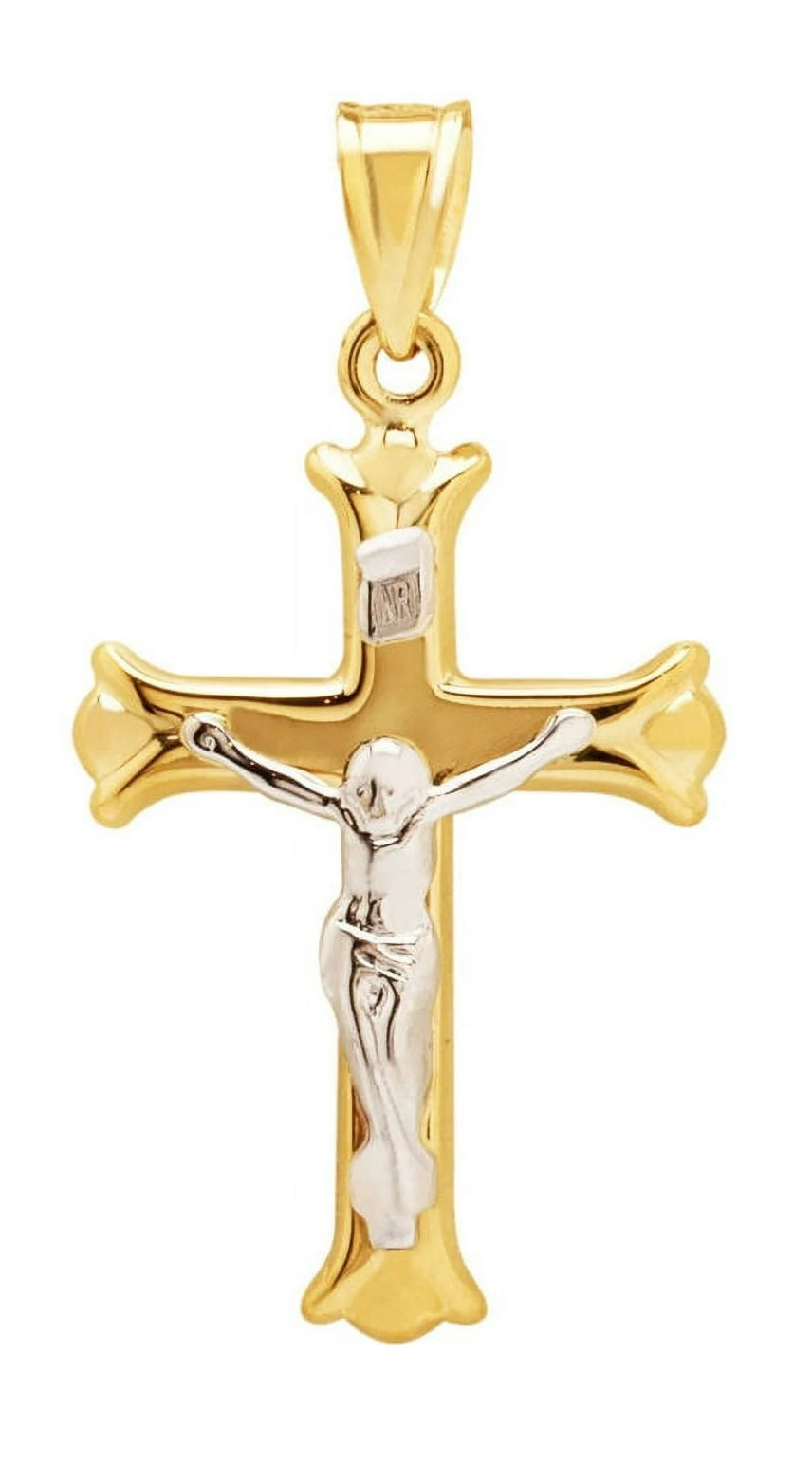 Crucifijo en oro de 10k, Dije para cadena