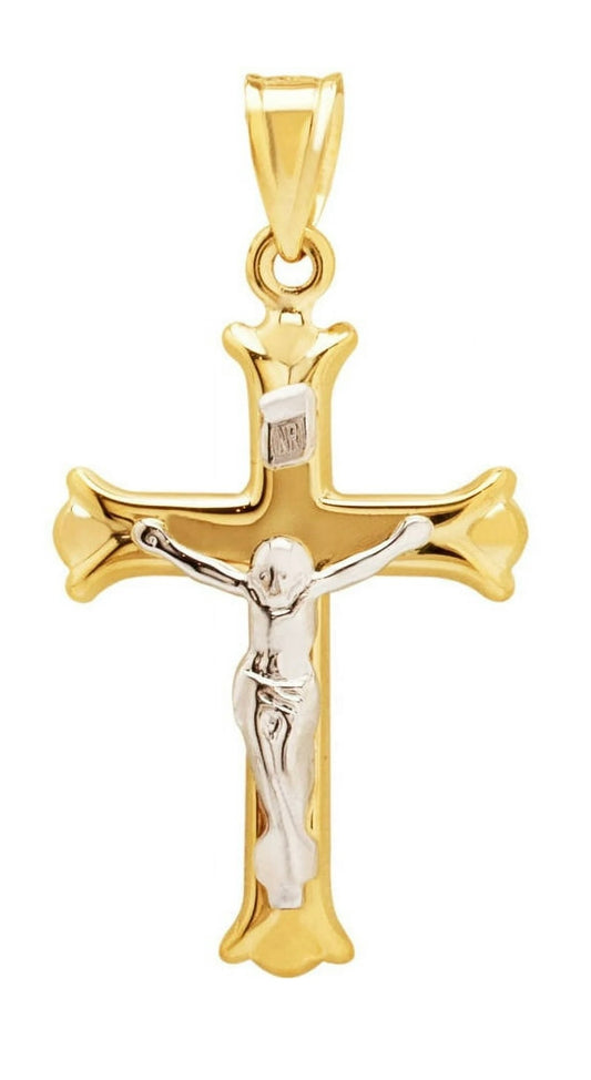 Crucifijo en oro de 10k, Dije para cadena