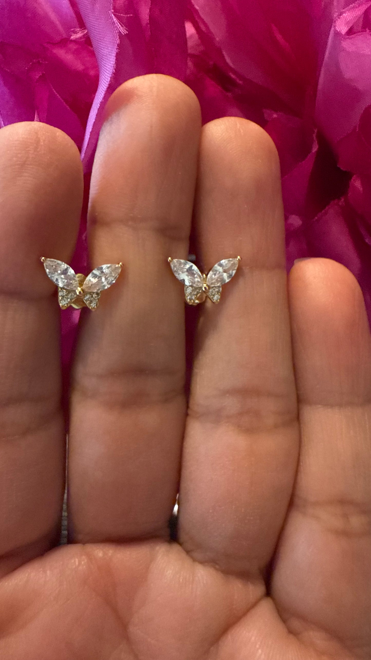 Aritos Ministud de Mariposa Plata925