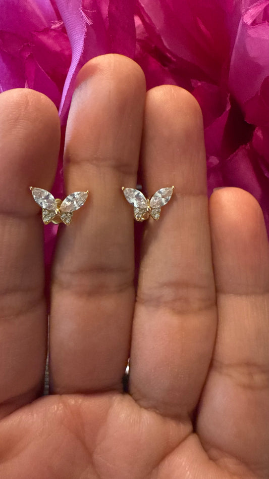 Aritos Ministud de Mariposa Plata925