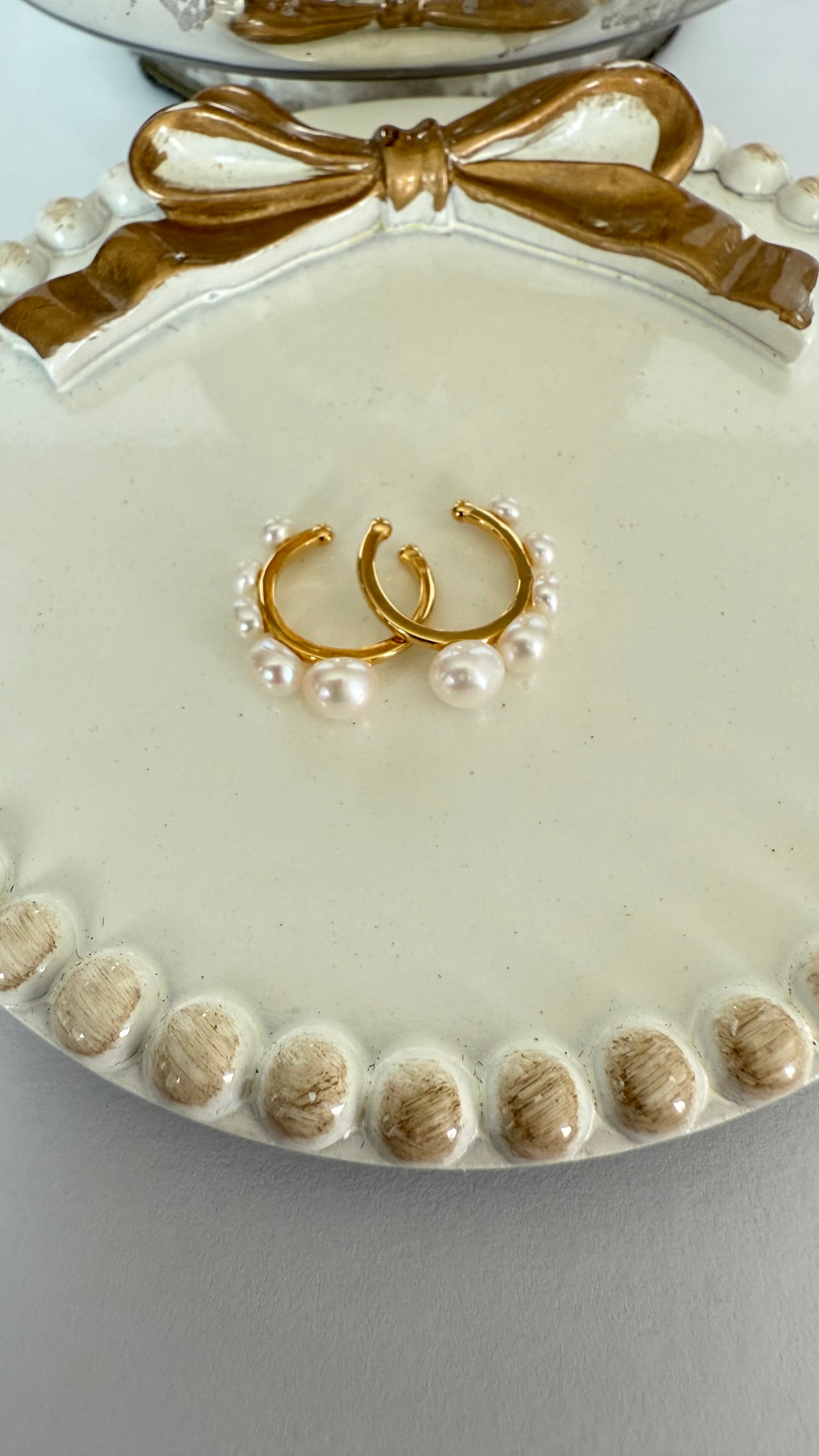 Earcuff de Perlas Naturales de Río