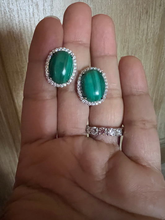 Exquisita joyería, para elevar tu estilo! , sisters jewelry, Just $2600! ShopAretes verdes de malachites naturales now at Sister'sJewelrySister'sJewelry{TAGS