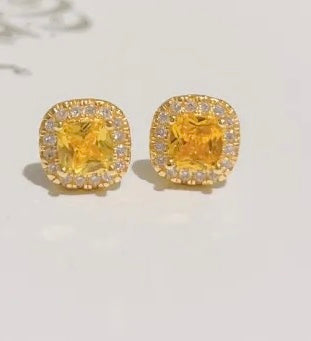 Joyería Fina, para toda ocasión } from {sisters jewelry} - Just $2900.00! ShopAritos de oro con zircon amarillo now at Sister'sJewelrySister'sJewelryAritos, Aritos de oro
